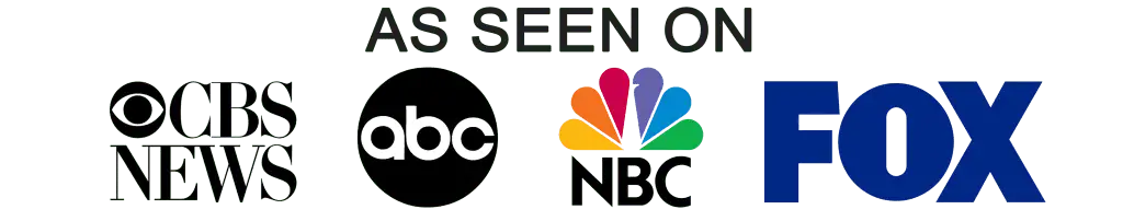 As seen on Fox, ABC, NBC and CBS News