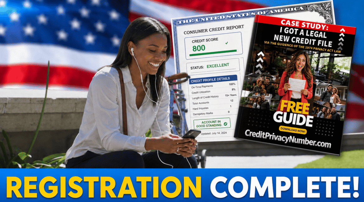 credit privacy number registration complete